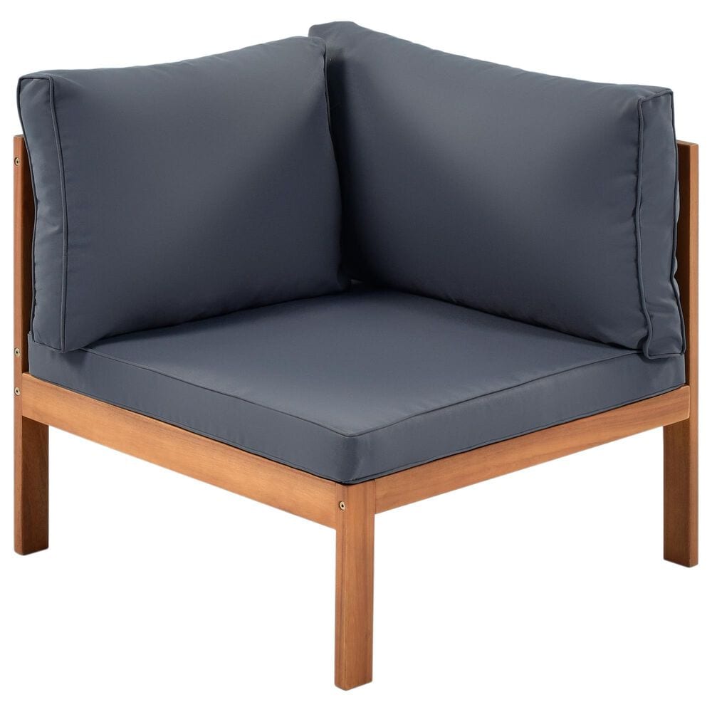 Hearth and Haven 4-Piece Outdoor Sectional Set in Gray, , large