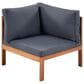 Hearth and Haven 4-Piece Outdoor Sectional Set in Gray, , large