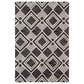Safavieh Micro-Loop MLP154H 4" x 6" Charcoal and Ivory Area Rug, , large