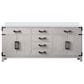 Lexora Home Laurel 72" Double Bathroom Vanity in White Oak with White Cultured Marble Top and Rectangular Sinks, , large