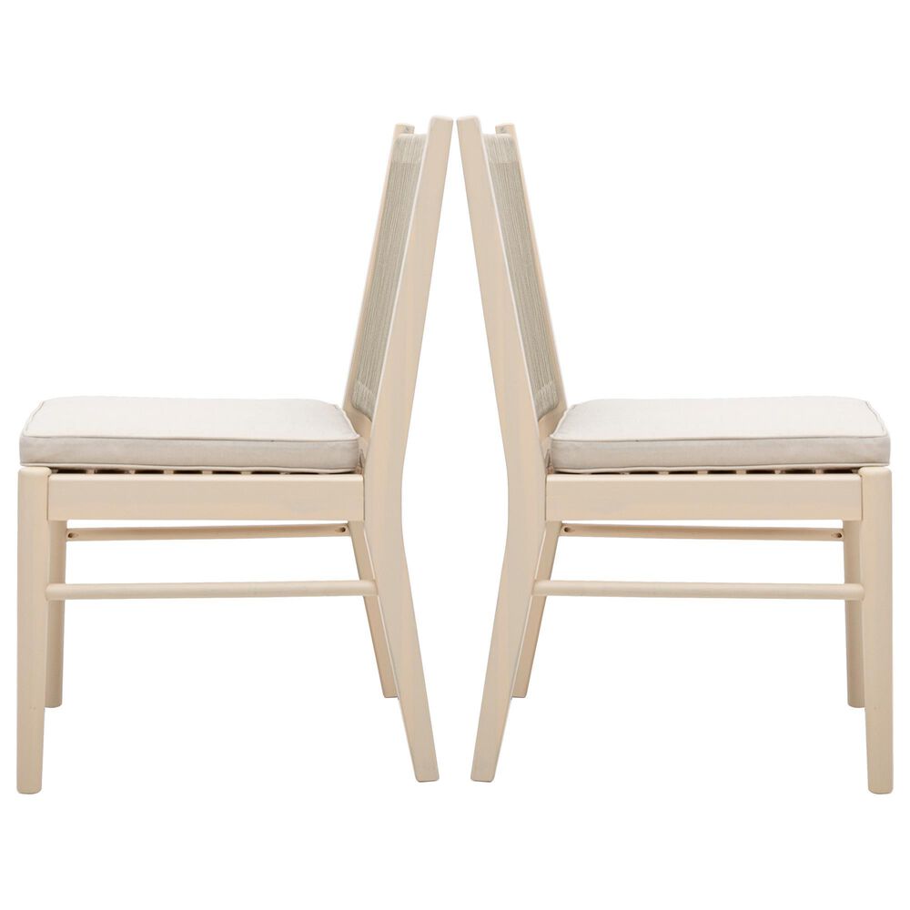 Hearth and Haven Cordoba Outdoor Dining Chair in Beige (Set of 2), , large