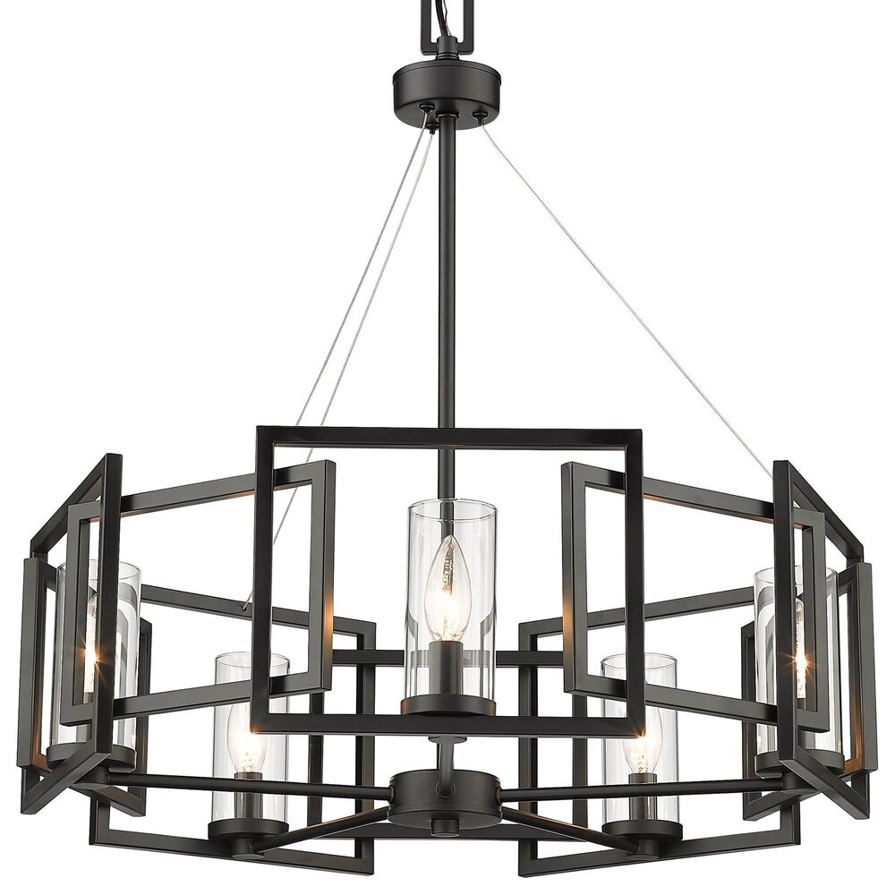 Golden Lighting Marco 5-Light Chandelier in Matte Black, , large