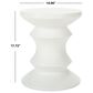 Safavieh Palmdale Patio Accent Stool in Ivory, , large