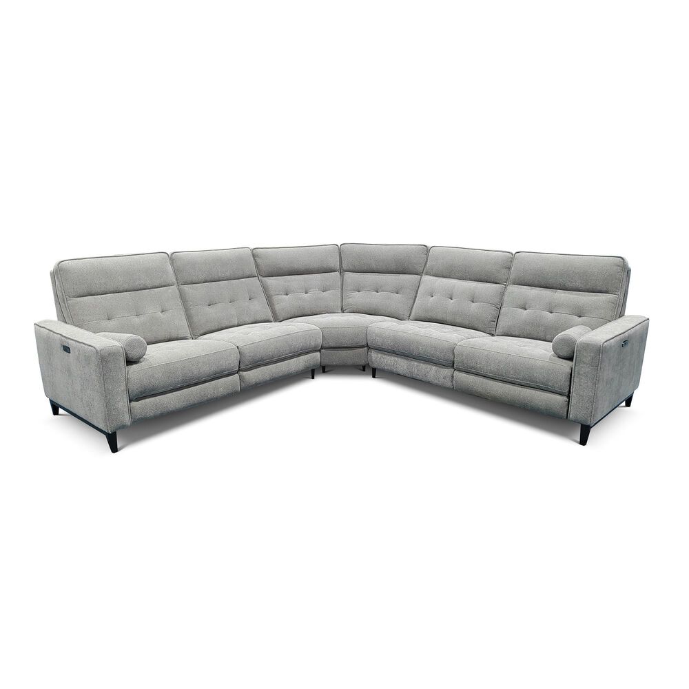 Other 5Piece Power Reclining LShaped Sectional with Power Headrest in