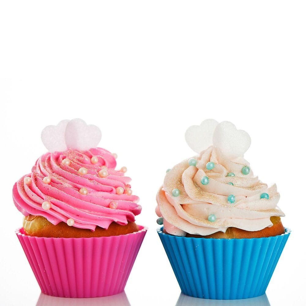Mrs. Anderson&#39;s Baking Silicone Baking Cups in Blue, Lavender, Yellow and Pink &#40;Set of 12&#41;, , large