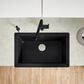 Blanco Vintera 30" Super Single Apron Farmhouse Sink in Coal Black, , large