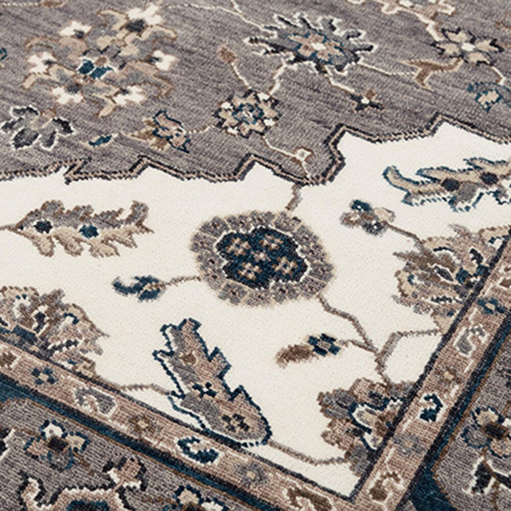 RIZZY Historia 2&#39; x 3&#39; Gray and Ivory Area Rug, , large