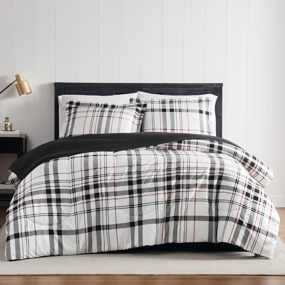 Pem America Charlotte Plaid 3-Piece Full/Queen Microfiber Comforter Set in Multicolor, , large