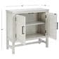 Linon Home Decor Malcolm 2-Door Accent Cabinet in Pebble Grey, , large