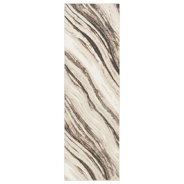 Nourison Sustainable Trends SUT05 2"2" x 7"6" Beige and Grey Runner, , large