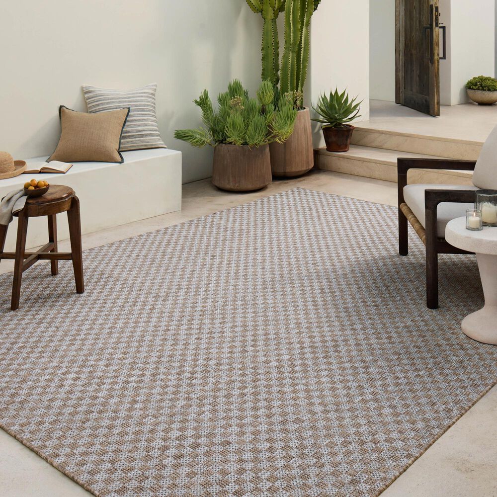 Amber Lewis x Loloi Topanga 3&#39;11&quot; x 5&#39;11&quot; Natural and Silver Indoor/Outdoor Area Rug, , large