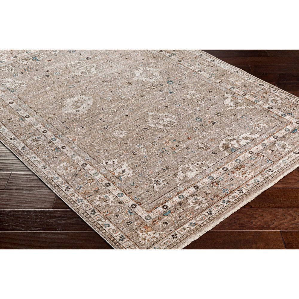 Surya Carlisle 3&#39;11&quot; x 5&#39;11&quot; Sage, Ivory, Pale Blue, Charcoal and Brown Area Rug, , large