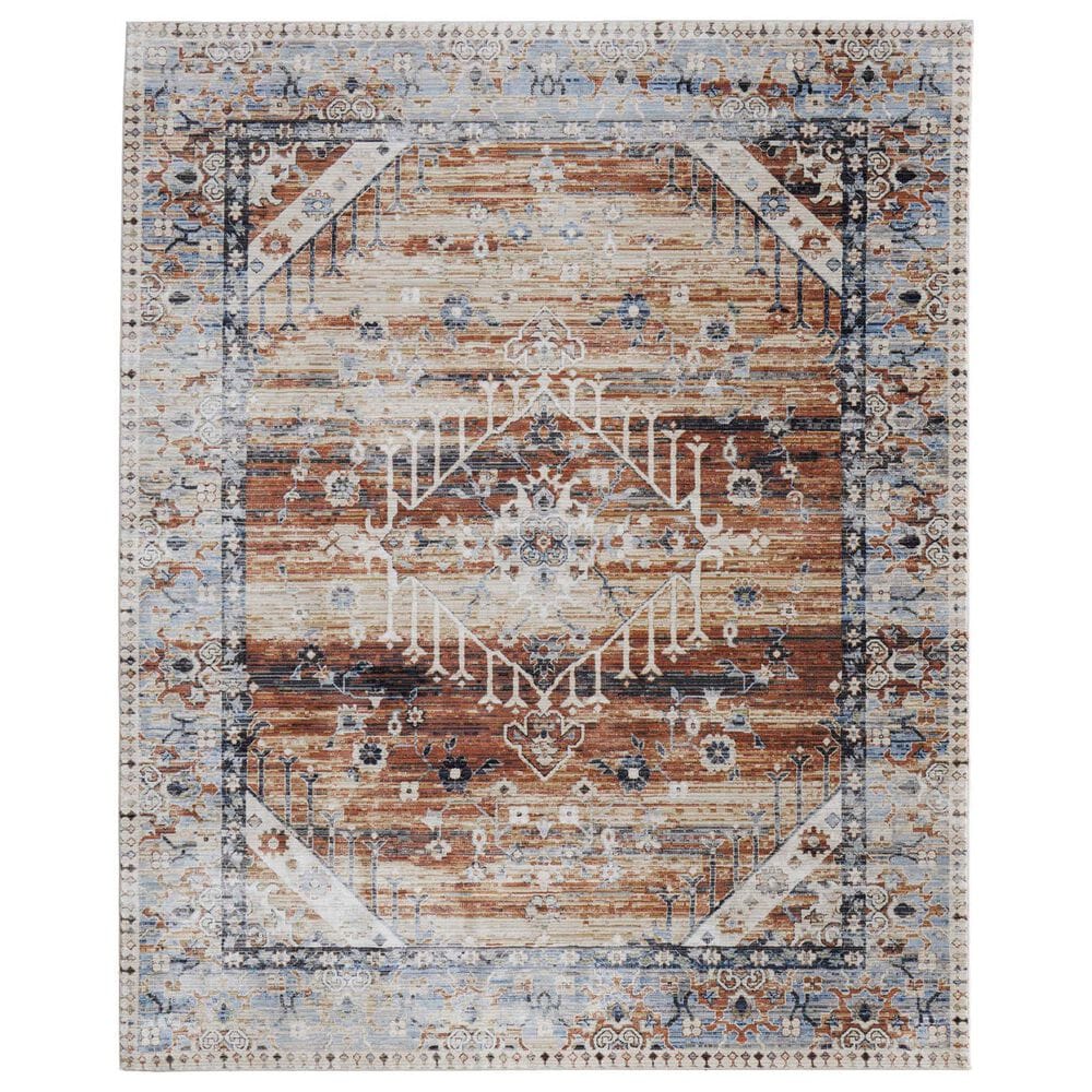 Feizy Melrose 9" x 12"8" Ivory and Rust Area Rug, , large