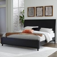 Ashley Danziar Queen Panel Bed in Matte Black
