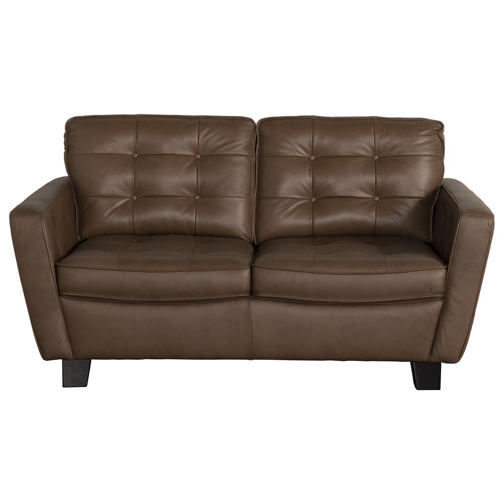 Chateau D&#39;ax Leather Stationary Loveseat in Aline Africa, , large