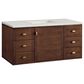 James Martin Vanities Amberly 48" Single Bathroom Vanity in Mid-Century Walnut with 3 cm Lime Delight Quartz Top and Rectangular Sink, , large