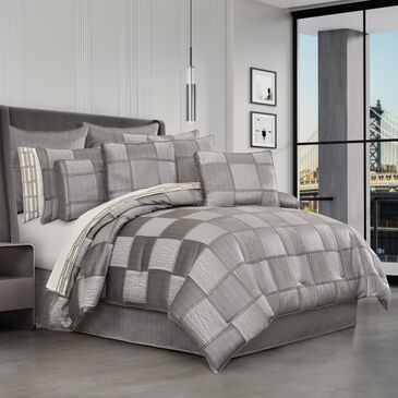 J. Queen New York Brando 4-Piece King Comforter Set in Charcoal, , large