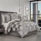 J. Queen New York Brando 4-Piece King Comforter Set in Charcoal, , large