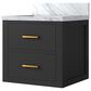 Lexora Home Castor 20" Single Bathroom Vanity in Black with White Acrylic Top and Rectangular Sink, , large