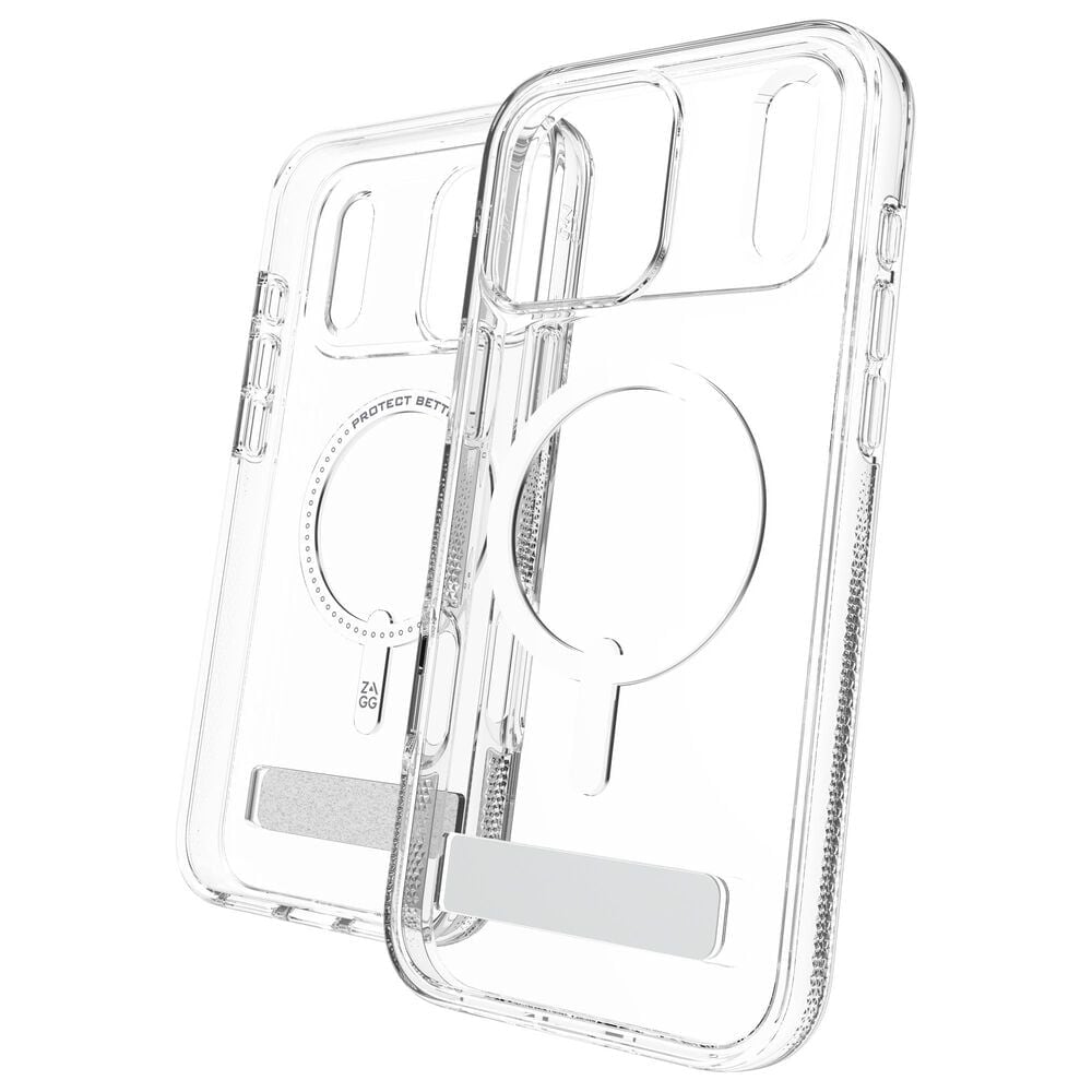 Zagg Crystal Palace Snap Case with Kickstand for Apple iPhone 17 Pro Max in Clear, , large