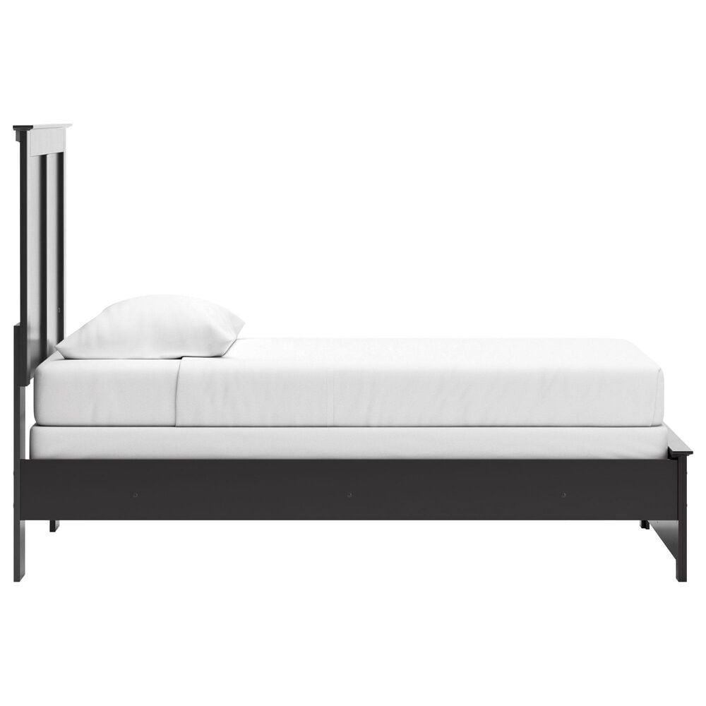 Ashley Maribel Twin Panel Bed in Black, , large