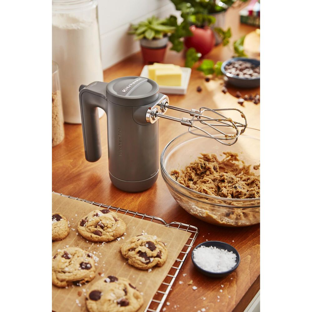 KitchenAid Cordless 7 Speeds Hand Mixer in Matte Charcoal Grey