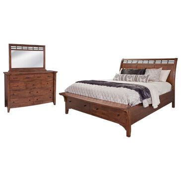 Napa Furniture Design Whistler Retreat 3-Piece King Bedroom Set in Dark Mango, , large