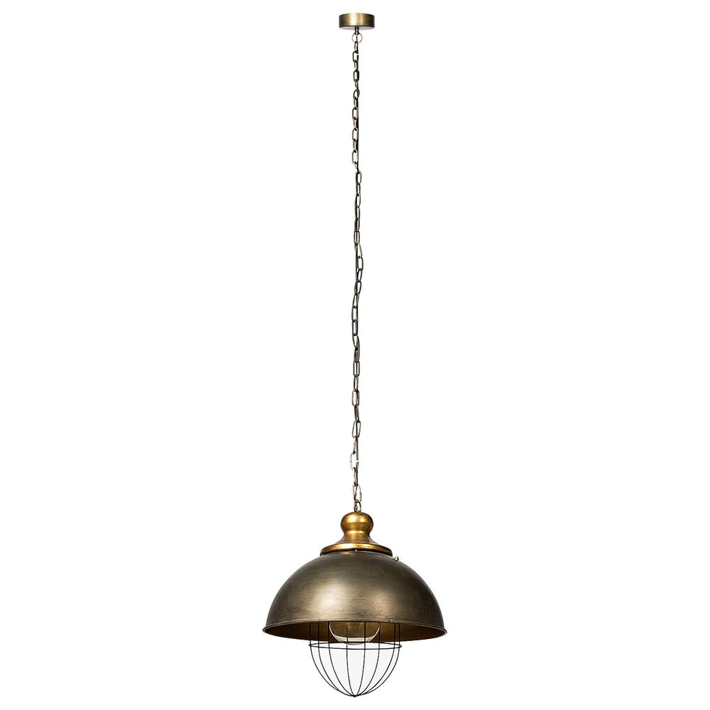 Mercana Dawson II 1-Light Pendant in Antiqued Gold, , large