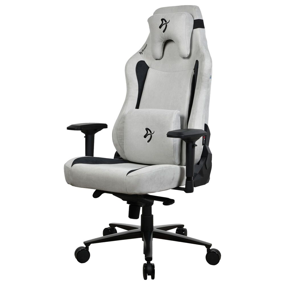 Arozzi Vernazza XL Supersoft Fabric Gaming Chair in Light Grey, , large