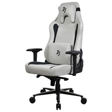 Arozzi Vernazza XL Supersoft Fabric Gaming Chair in Light Grey, , large