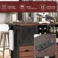 HOMLUX 54" Kitchen Island with Drop Leaf in Black, , large