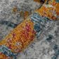 Amer Rugs Montana 7"6" Round Orange and Blue Area Rug, , large