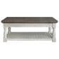 Ashley Havalance Lift Top Coffee Table in Weathered Gray and Vintage White, , large