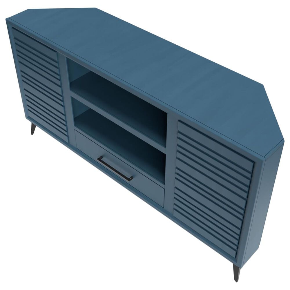 Legends Home Malibu 64" Corner TV Console in Denim Blue, , large