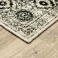 Oriental Weavers Georgia Medallion 429G0 6"7" x 9"2" Gray and Black Area Rug, , large