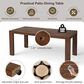 Hearth and Haven 7-Piece Outdoor Dining Set with Beige Cushions in Mocha, , large