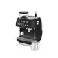SMEG Espresso Manual Coffee Machine with Grinder in Matte Black, , large