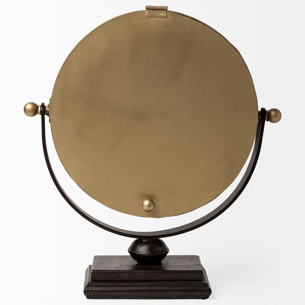 Mercana Houston Table Clock in Gold and Matte Black, , large