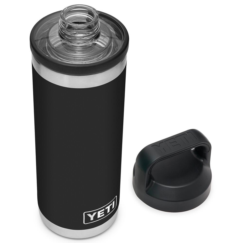 YETI Rambler 18 Oz Water Bottle with Chug Cap in Black, , large