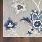 Nourison Aloha ALH31 9" x 12" Blue and Grey Indoor/Outdoor Area Rug, , large