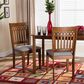 Baxton Studio Genesis Side Chair with Grey Cushion in Walnut Brown (Set of 2), , large