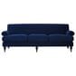 Jennifer Taylor Home Alana Lawson Stationary Sofa in Navy Blue Velvet, , large