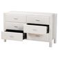 Baxton Studio Laria 6-Drawer Dresser in White, , large