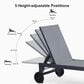 HOMLUX 3-Piece Patio Chaise Lounge Set with Straight-Leg in Grey, , large