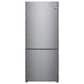 LG 15 Cu. Ft. Bottom Freezer Refrigerator in Stainless Steel, , large