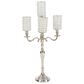 Maple and Jade 15" x 29" Hurricane Lamp in Silver, , large