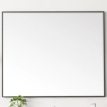 James Martin Vanities Rohe 48" Rectangular Mirror in Matte Black, , large