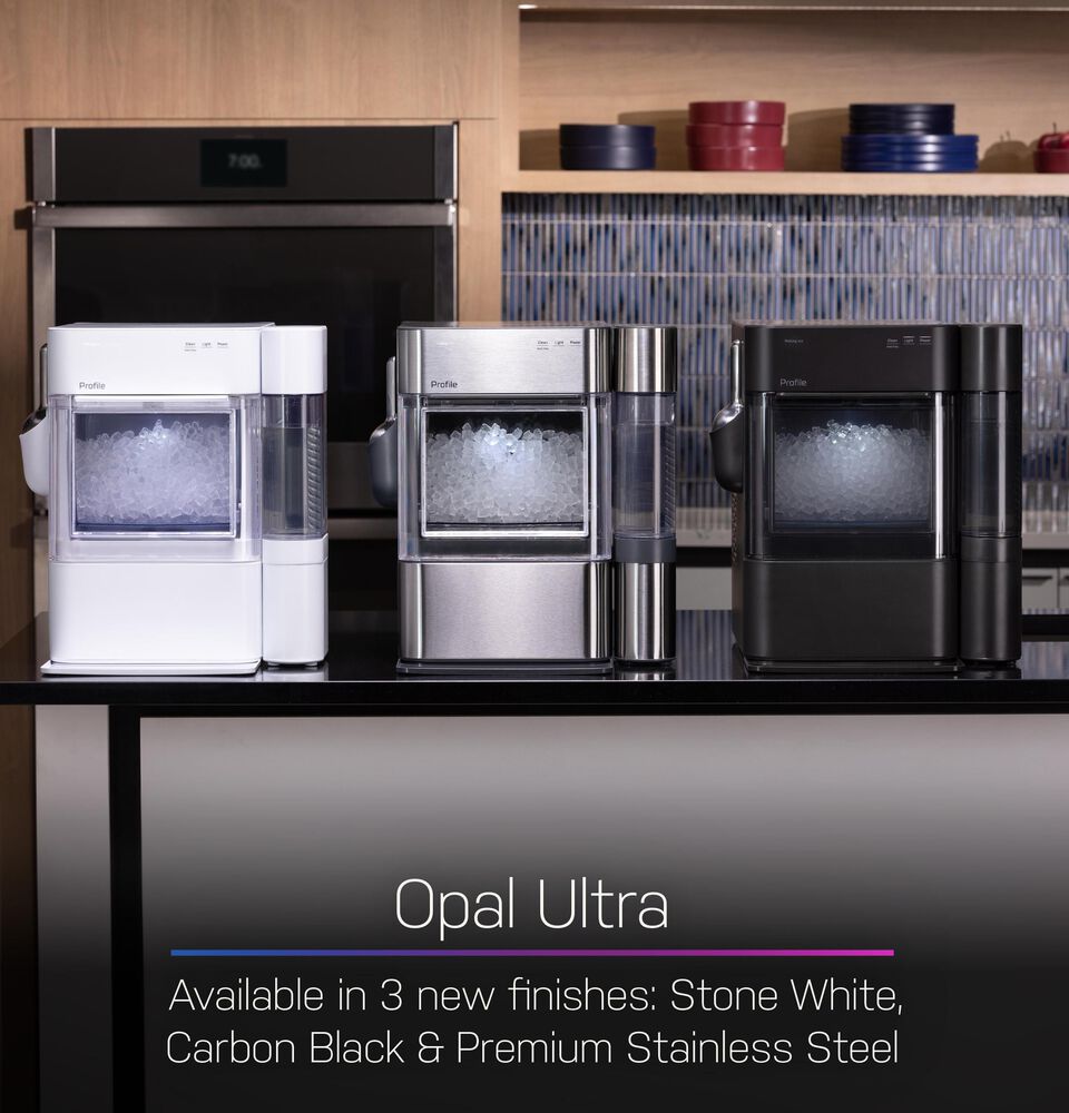 GE Profile Opal 2.0 Ultra Nugget Ice Maker with Side Tank and Scale Inhibiting Filter in Carbon Black, , large
