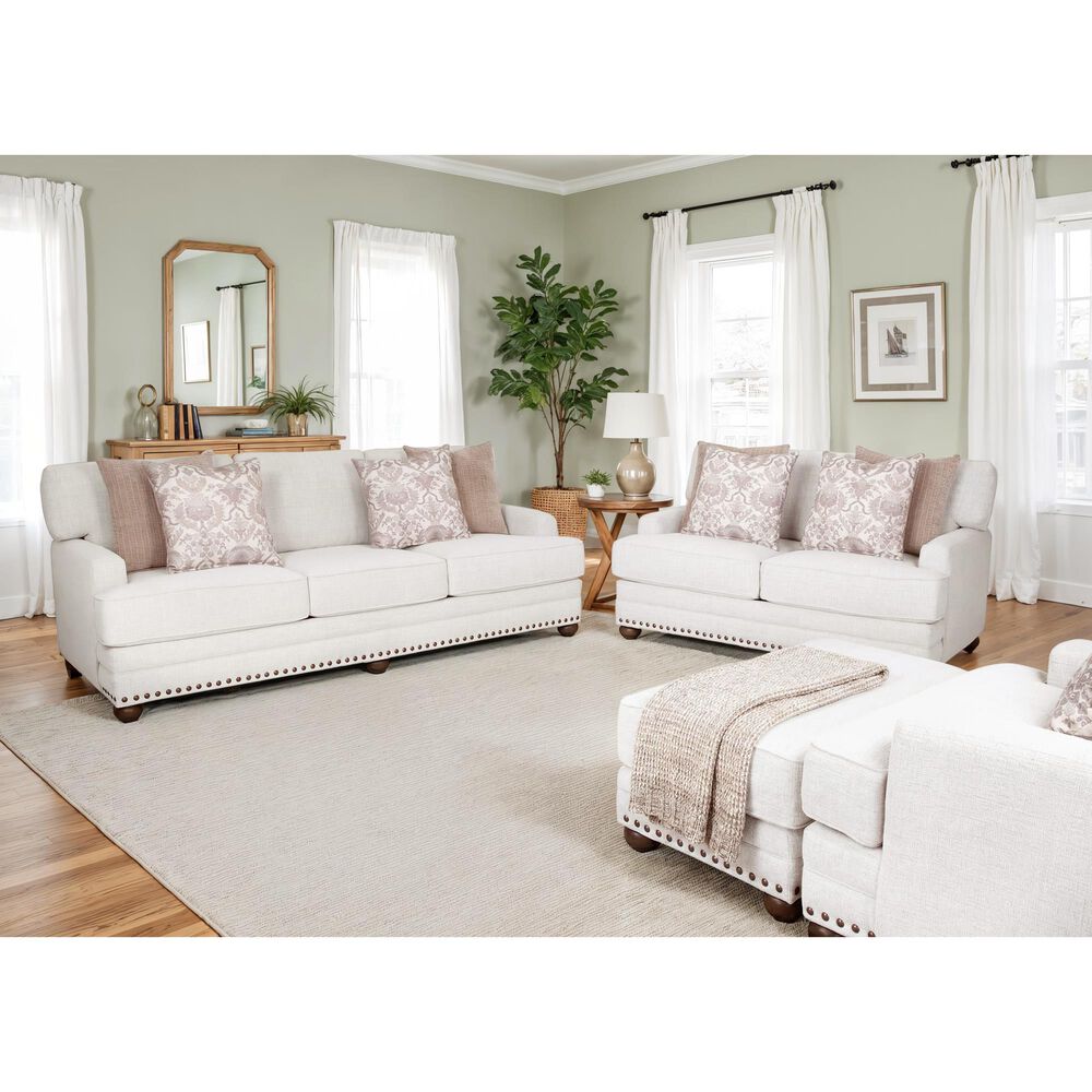 Moore Furniture Quinn Ottoman in Halen Cotton, , large