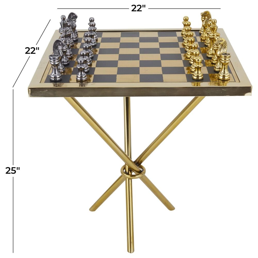 Maple and Jade Table Chess Home Decor Game Set in Gold, , large